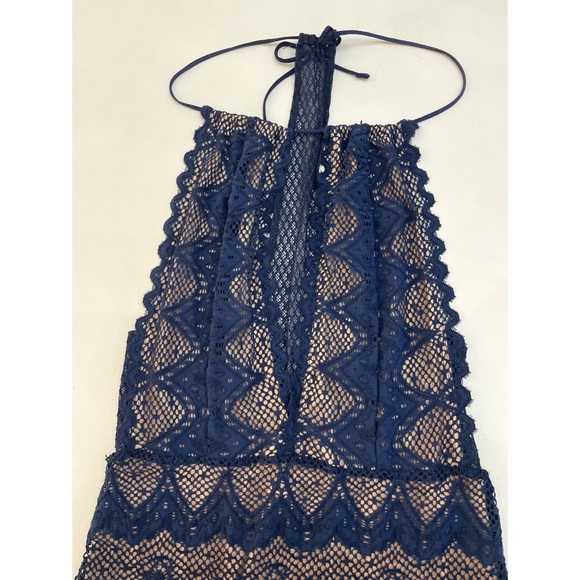 Nightcap Clothing Navy Blue Lace Dress - Picture 3 of 4